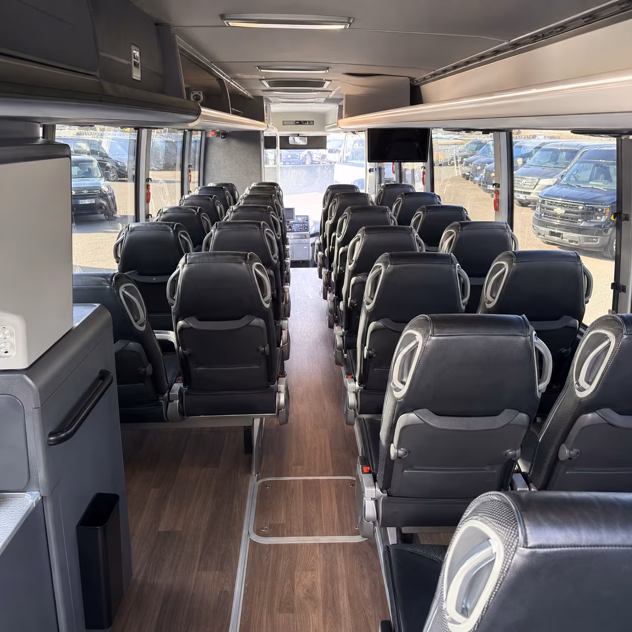 riverside charter bus interior