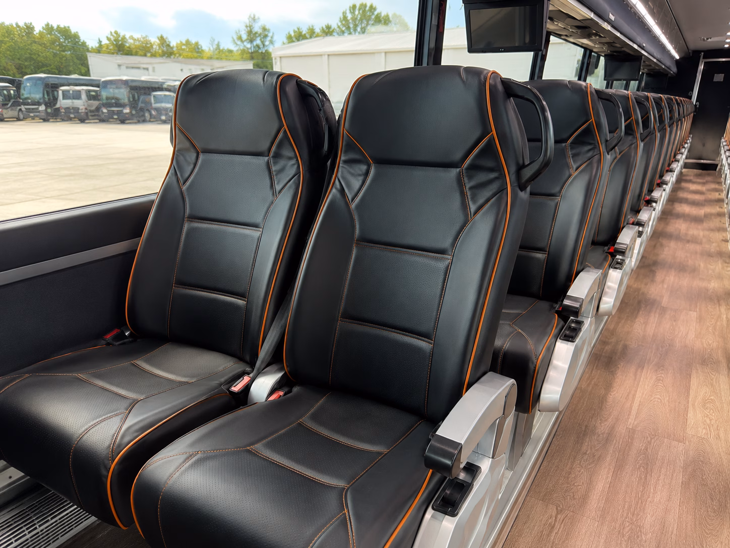 riverside construction and film crew shuttle buses